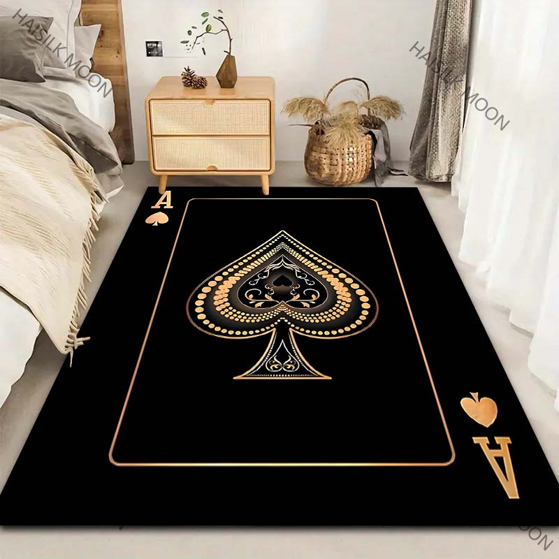 Home Textiles Luxury - 6 Styles Black Playing Card Ace