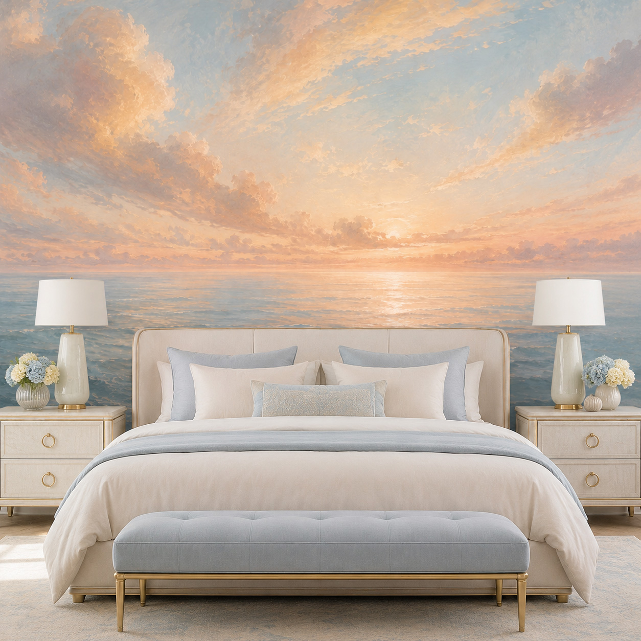 Pastel Ocean Sunrise Self Adhe - đánh giá và giá Sunrise Home Textiles & Apparel