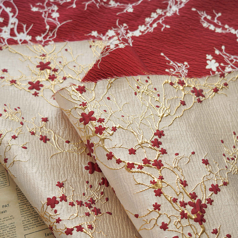 Luxury Red Plum Blossom Jacqua - đánh giá và giá Home Textiles Luxury
