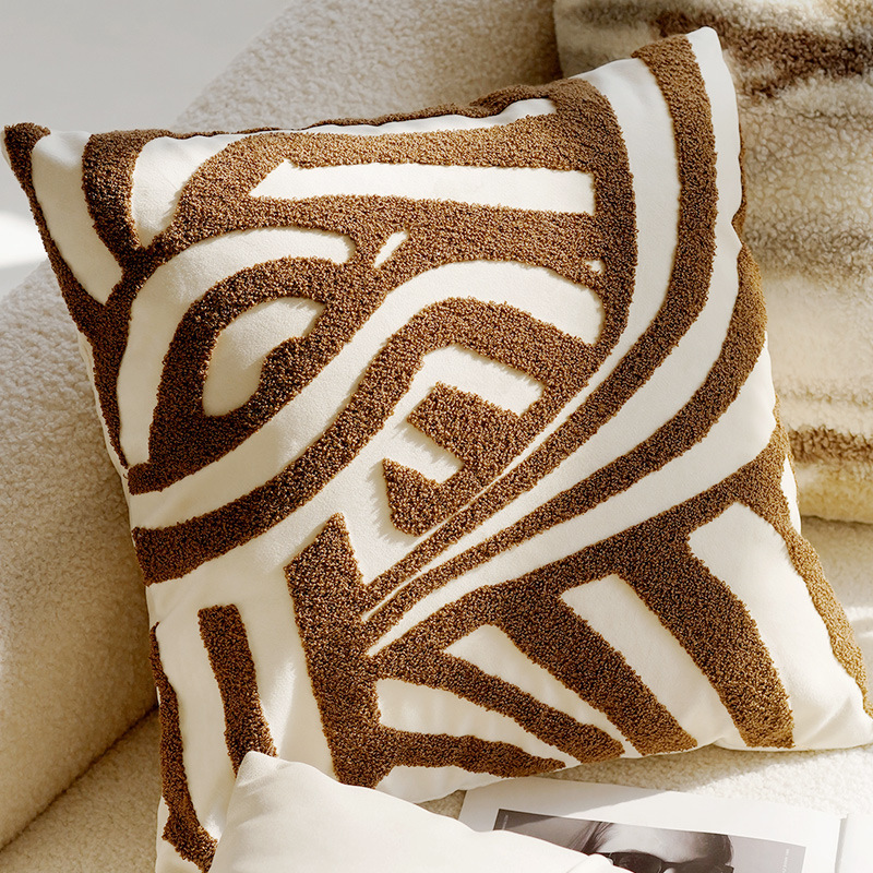 45x45CM Brown Vintage Nordic T - đánh giá và giá Home Textiles Luxury