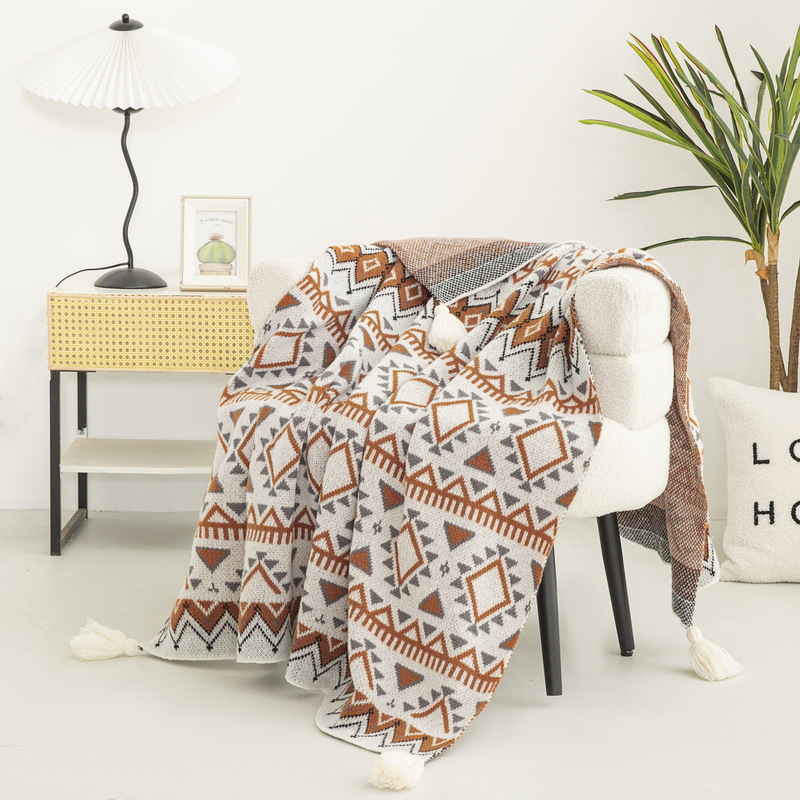 Bohemian Style Printed Knitted - đánh giá và giá Home Textiles Luxury