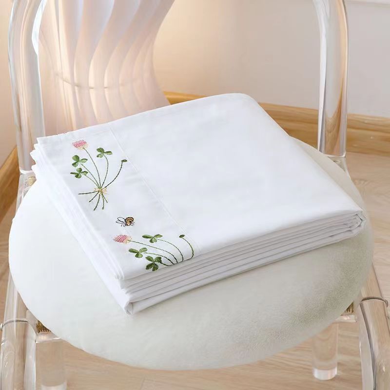Pure White Bedding Sheet Flora - đánh giá và giá Home Textiles Luxury