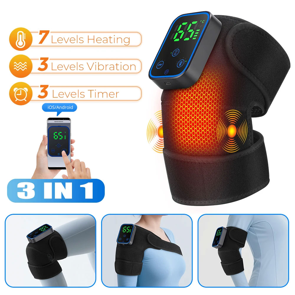 3-IN-1 Knee Massager APP Contr - đánh giá và giá Heated Pad Electric