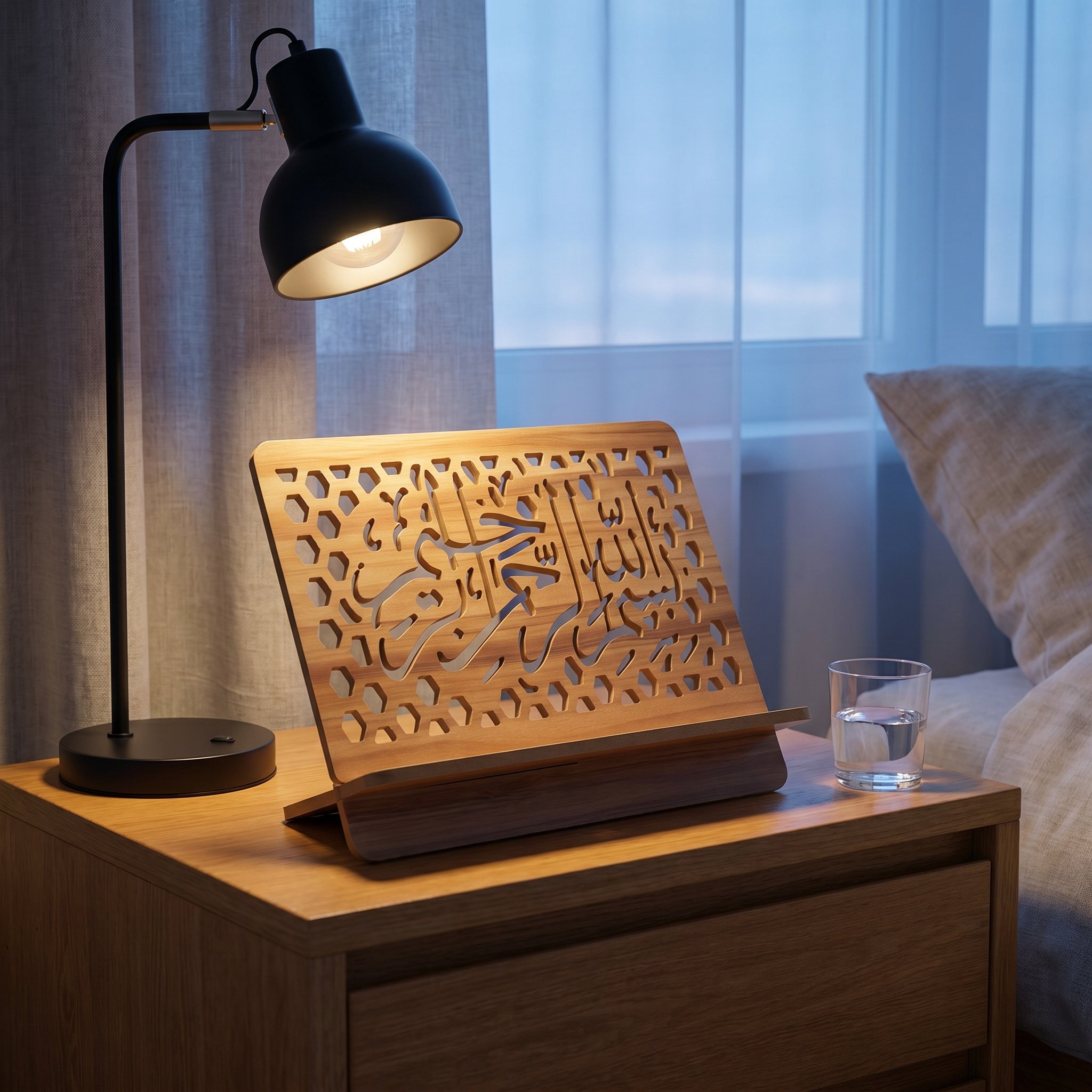 Wooden Carved Religious Book H - đánh giá và giá Home Quran