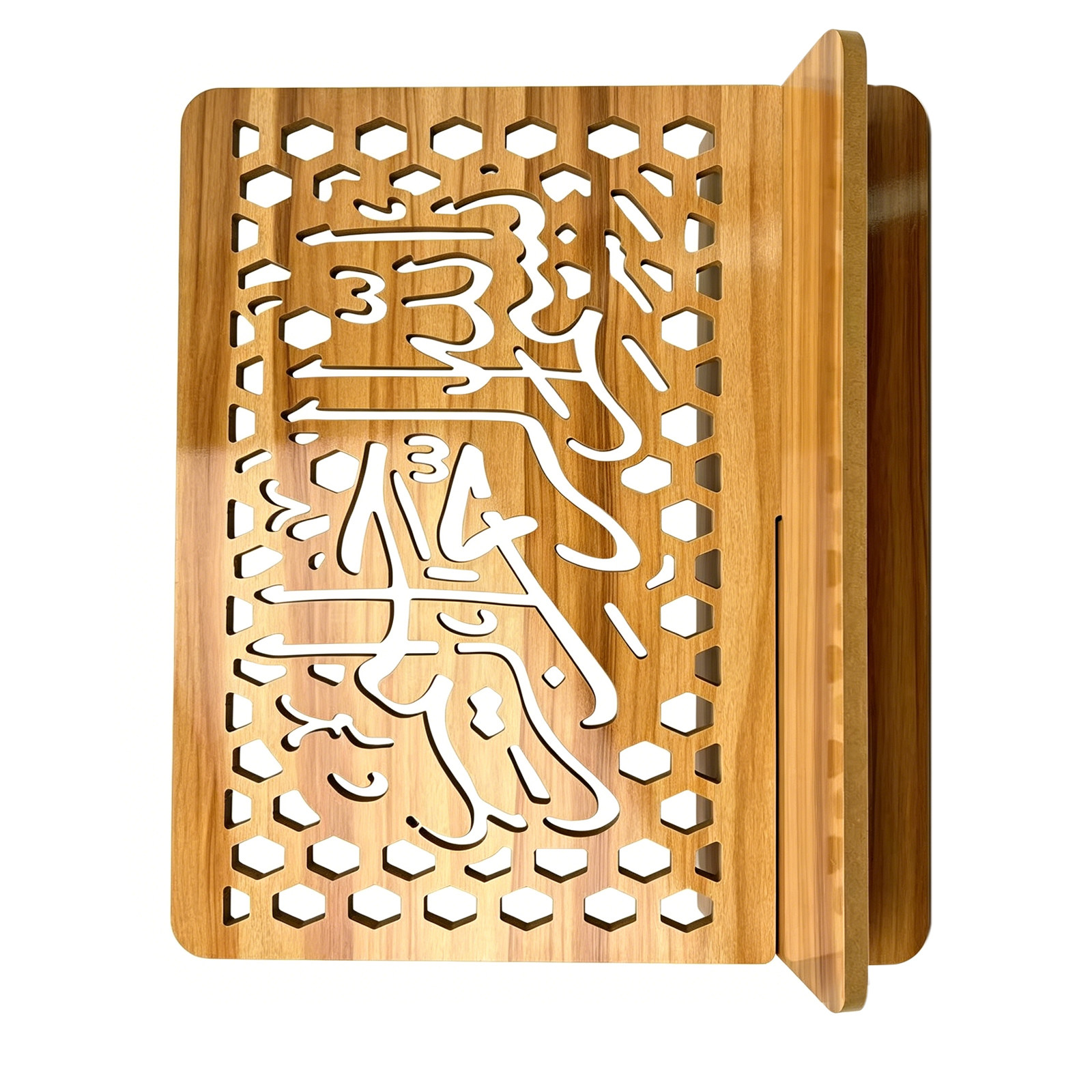 Wooden Carved Religious Book H - đánh giá và giá Home Quran