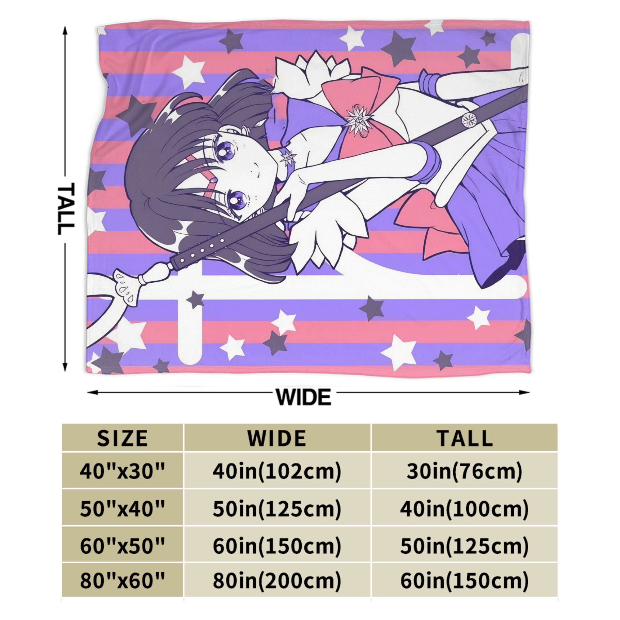 Sailors Moons Hotaru Tomoe Bla - đánh giá và giá Home Textiles Throw
