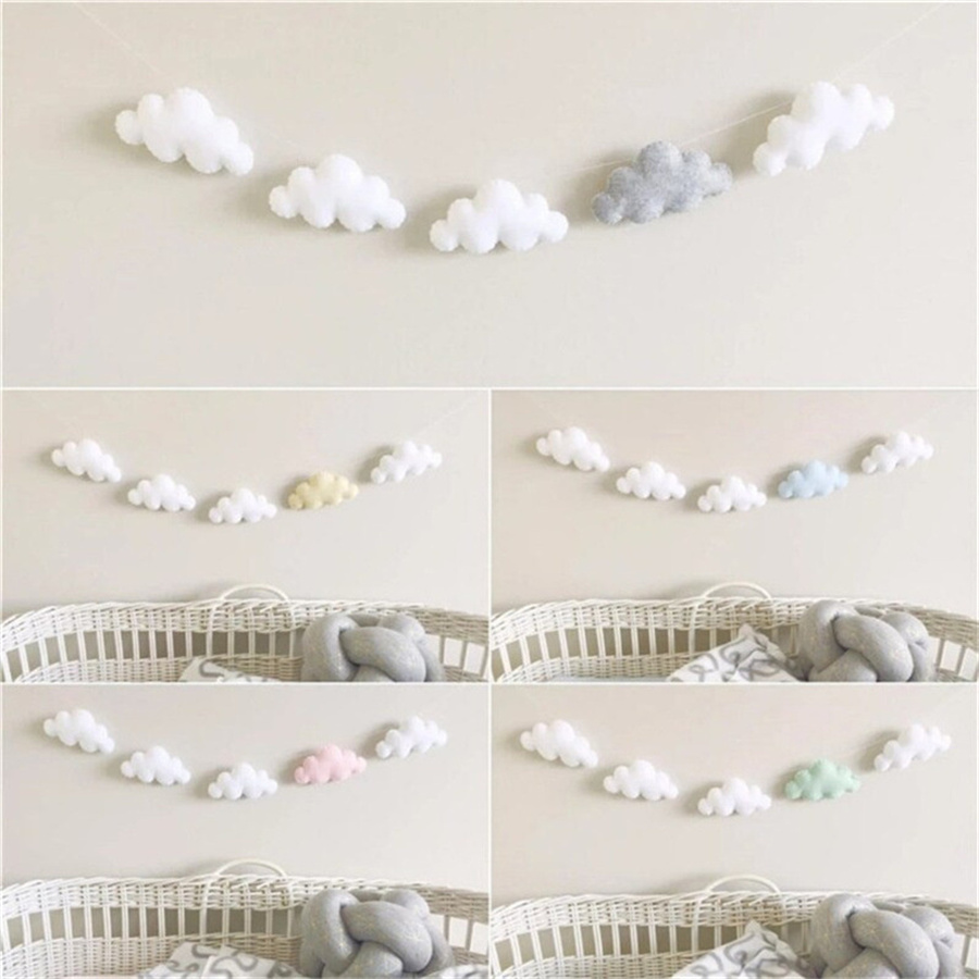 Nordic Felt Cloud Garlands Str - đánh giá và giá Home Textiles Curtains