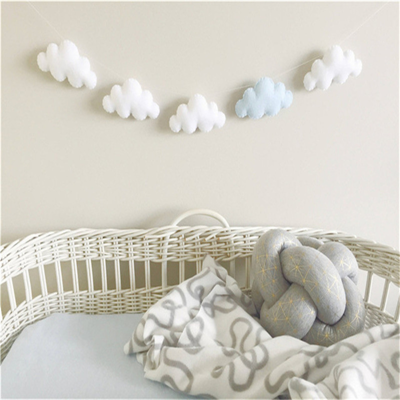 Nordic Felt Cloud Garlands Str - đánh giá và giá Home Textiles Curtains