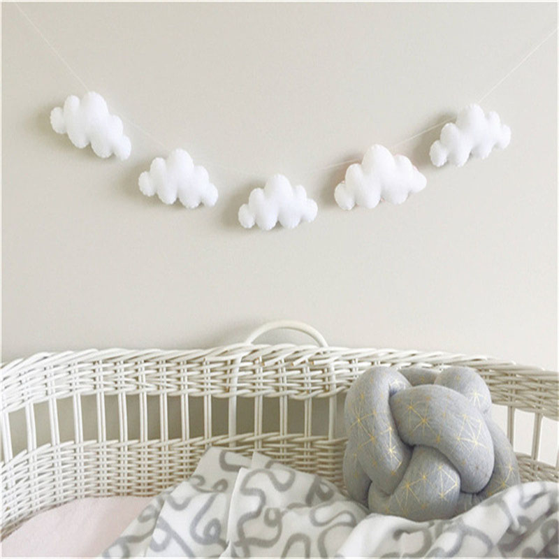 Nordic Felt Cloud Garlands Str - đánh giá và giá Home Textiles Curtains